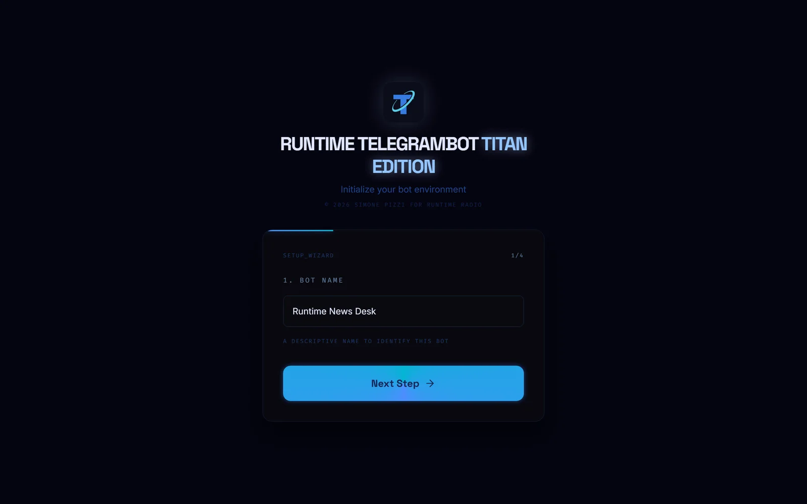 Runtime TelegramBot Desktop Titan Edition · Schermata 5